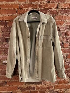 Urban Outfitters Light Green Corduroy Shirt Jacket